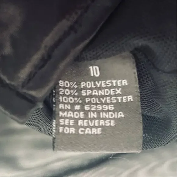 Vintage Dressbarn Women's Black Ribbed 90s Goth V-neck Corset Style Blouse sz 10 - Picture 12 of 13